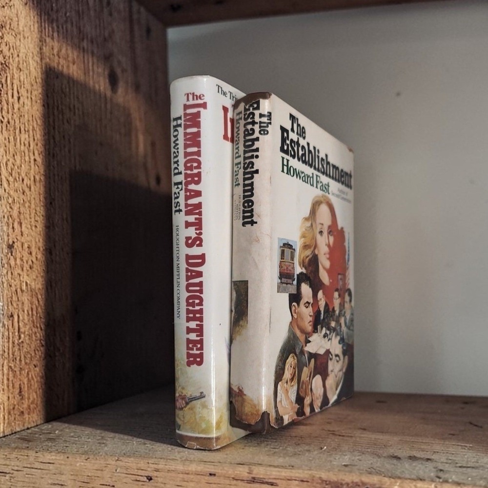Howard Fast Lavette Saga Books: The Establishment & The Immigrants Daughter HC